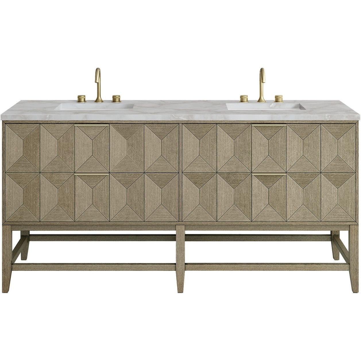 James Martin Vanities D100 V72 Fvsl Emmeline 72 Free Standing Double