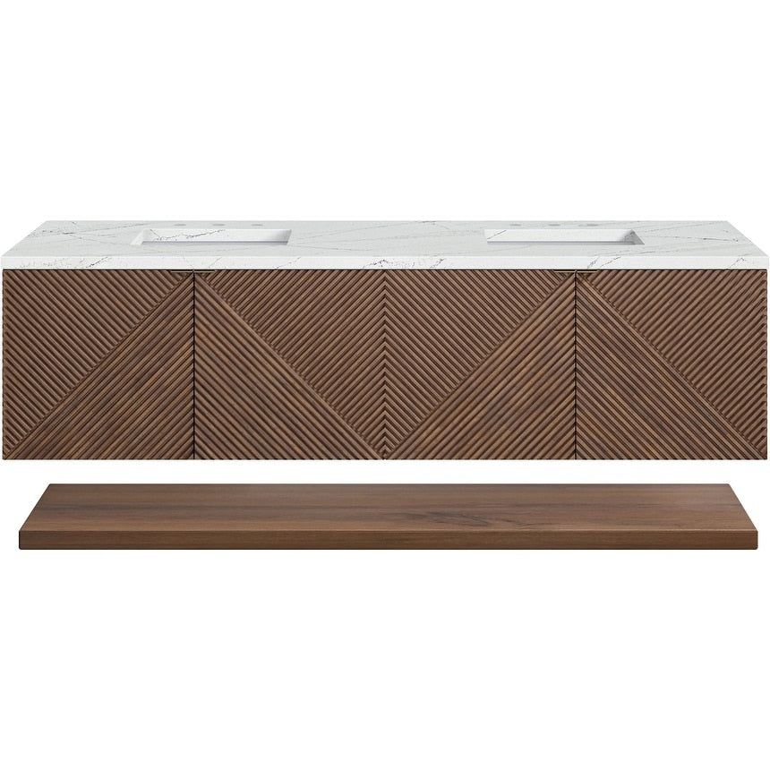 James Martin Vanities D200 V72 Fenc Marcello 72 Wall Mounted Double