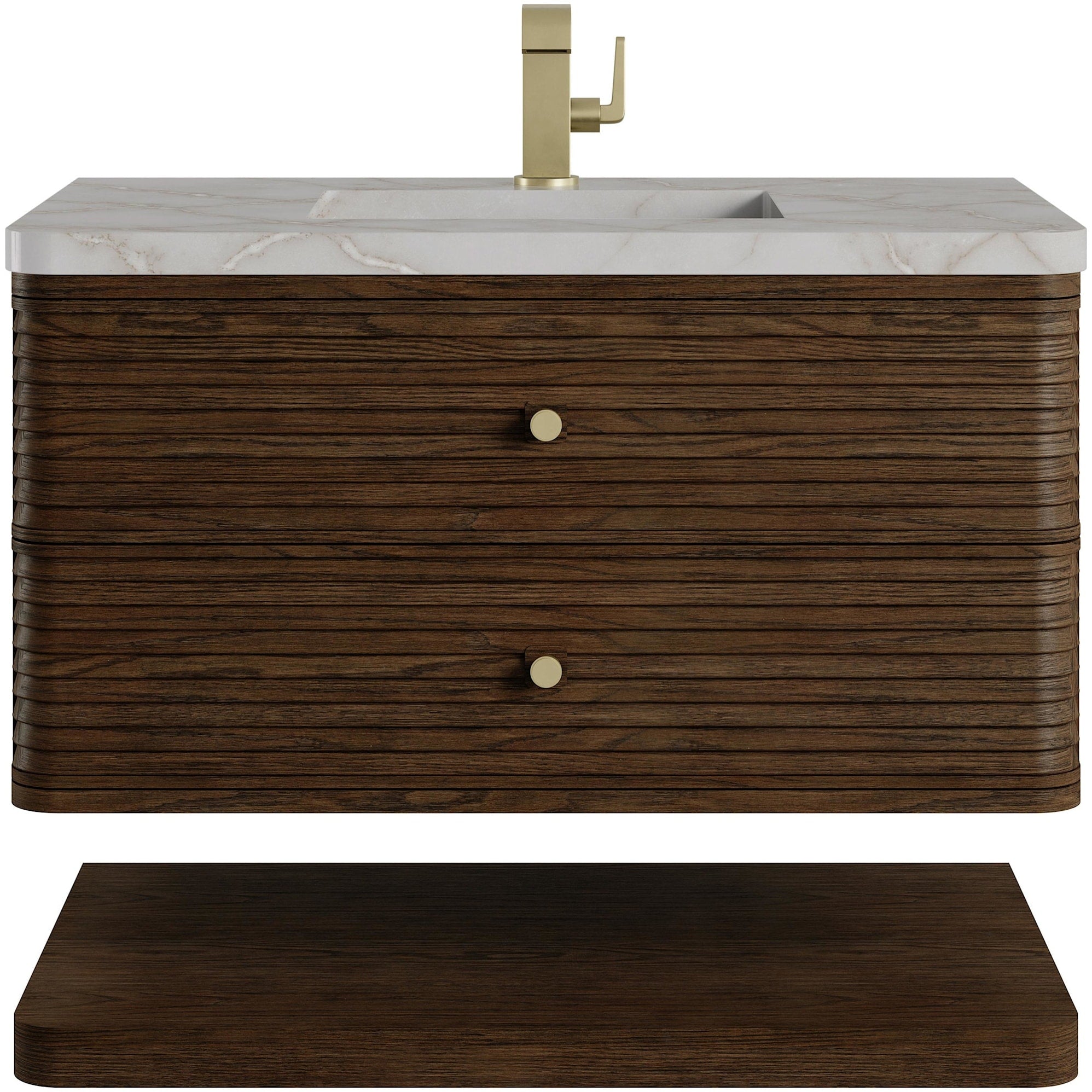 James Martin Vanities D640 V36 3Vsl Allamari 36 Wall Mounted Single