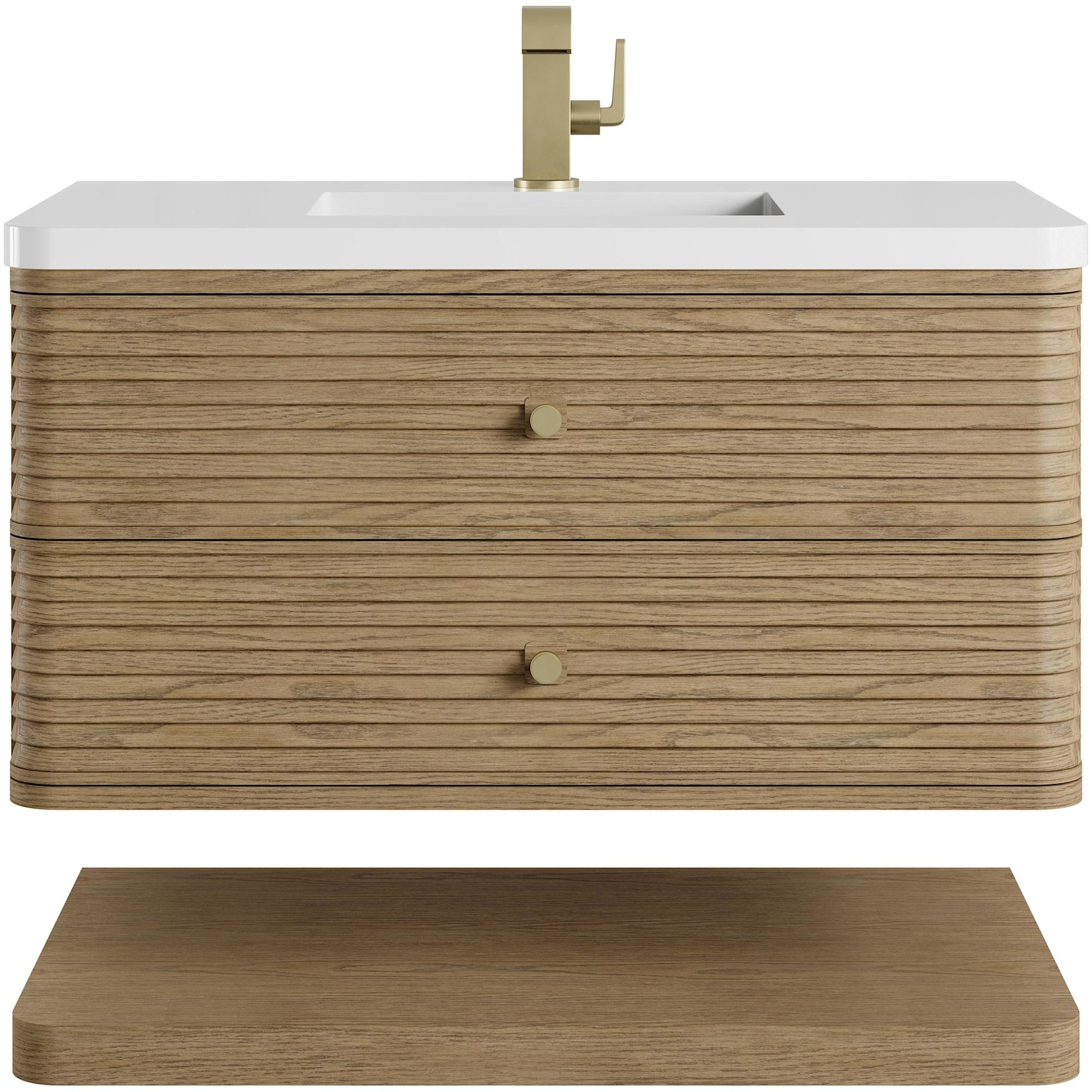 James Martin Vanities D640 V36 3Wz Allamari 36 Wall Mounted Single