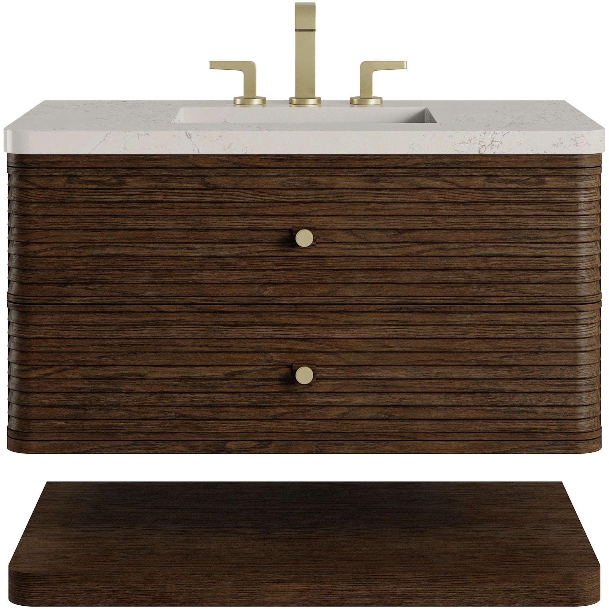 James Martin Vanities D640 V36 Wsfr Allamari 36 Wall Mounted Single