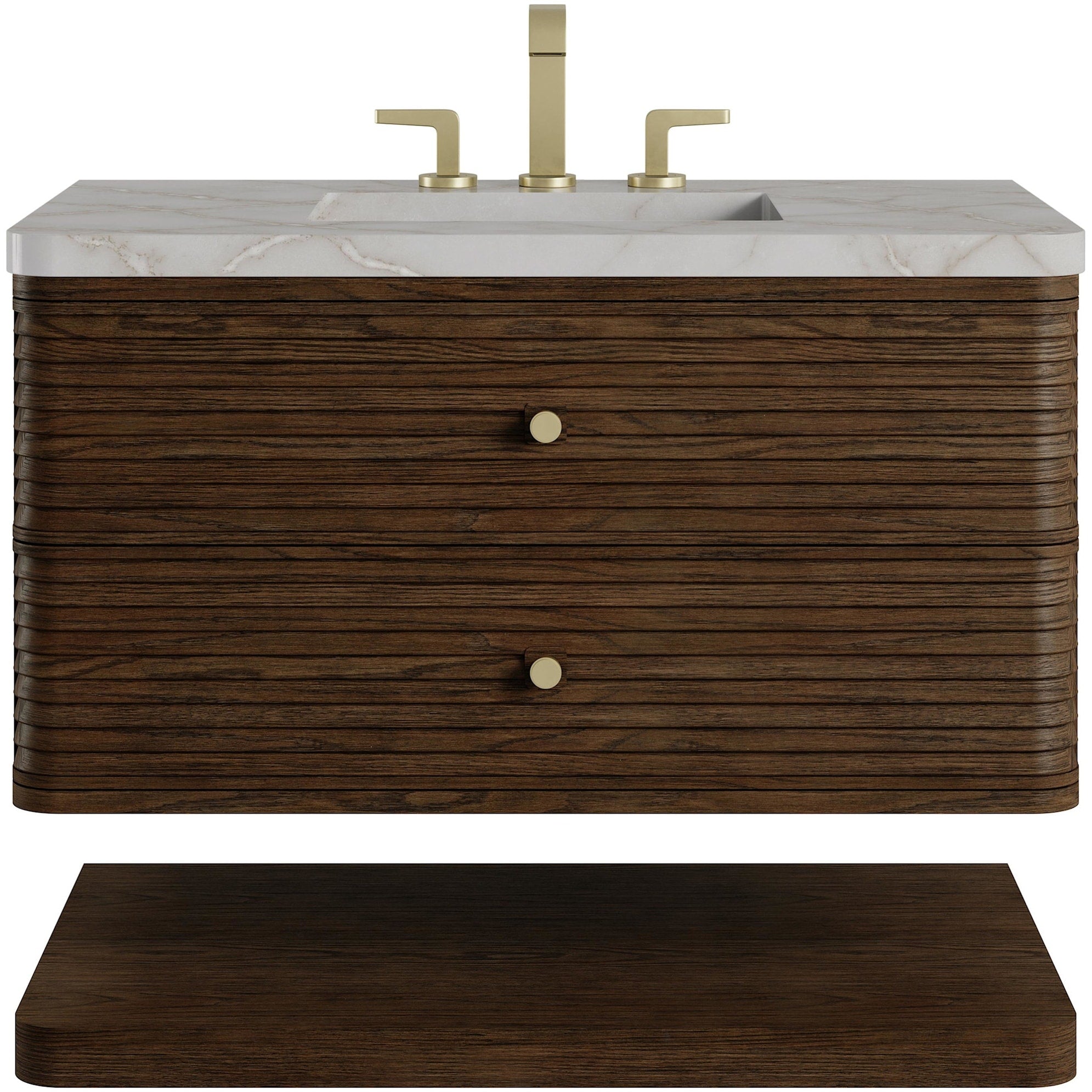 James Martin Vanities D640 V36 Wvsl Allamari 36 Wall Mounted Single