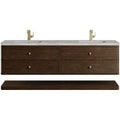 James Martin Vanities D640 V72 3Vsl Allamari 72 Wall Mounted Double