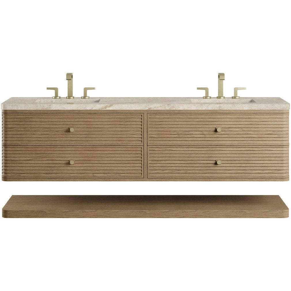 James Martin Vanities D640 V72 Ftjr Allamari 72 Wall Mounted Double