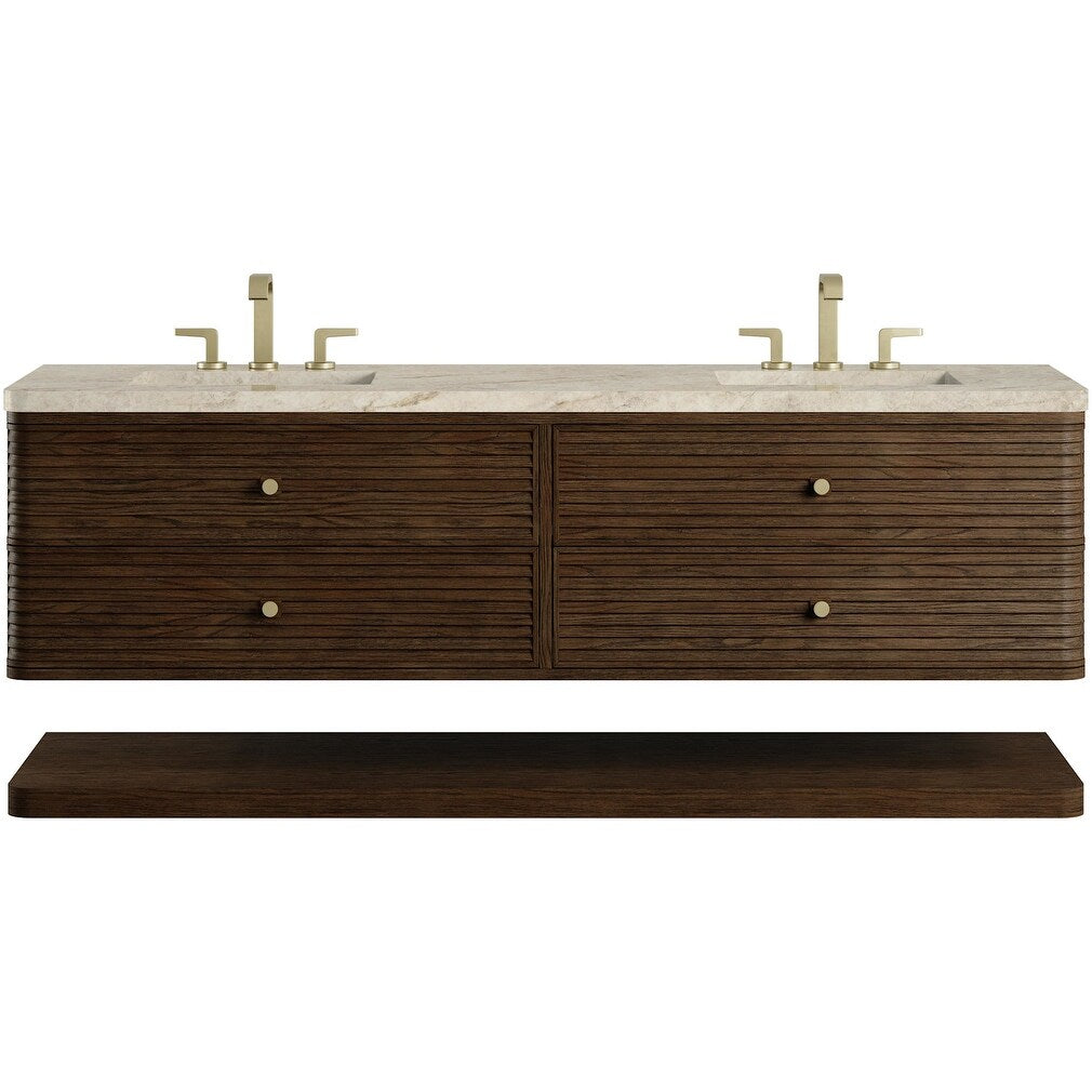 James Martin Vanities D640 V72 Wtjr Allamari 72 Wall Mounted Double