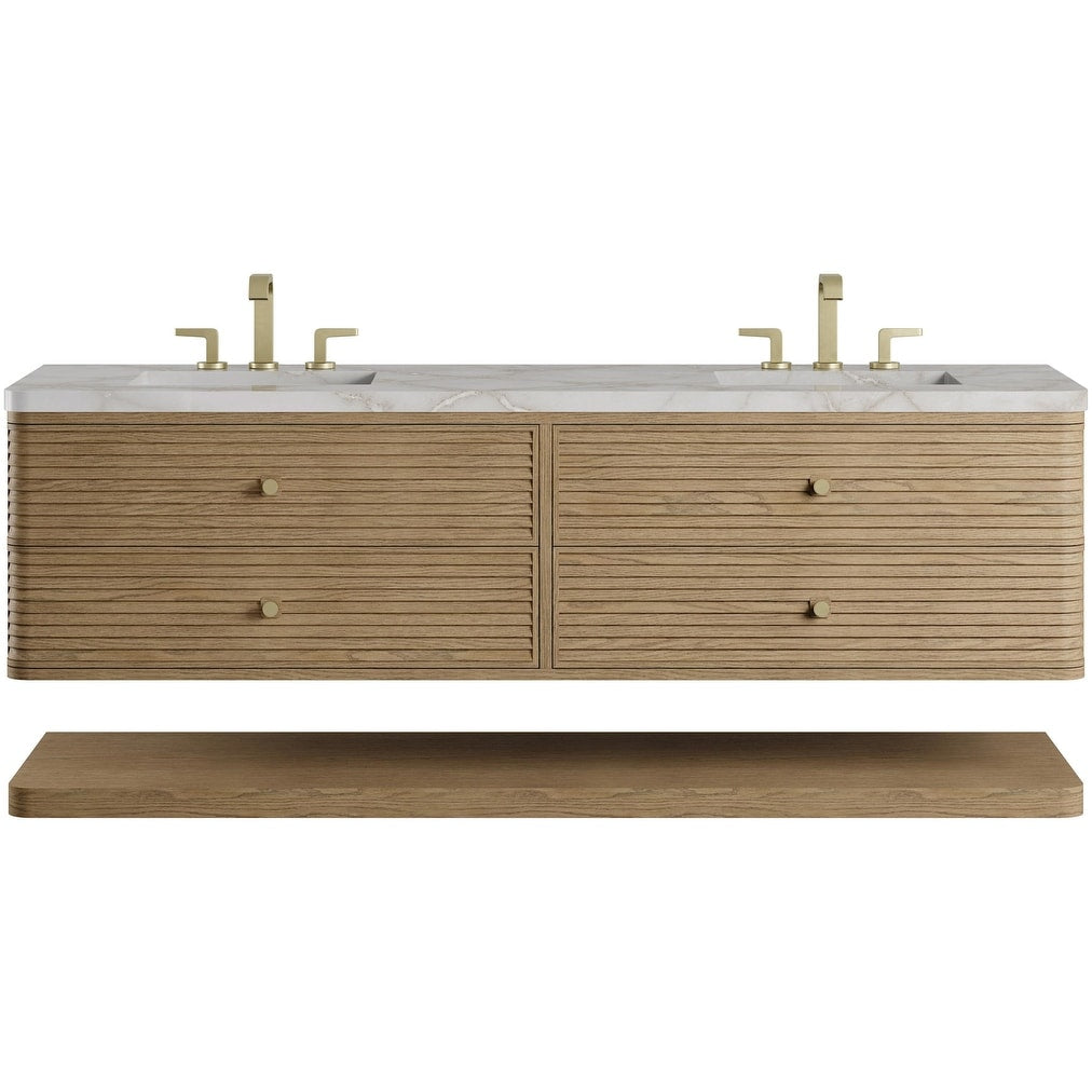 James Martin Vanities D640 V72 Wvsl Allamari 72 Wall Mounted Double