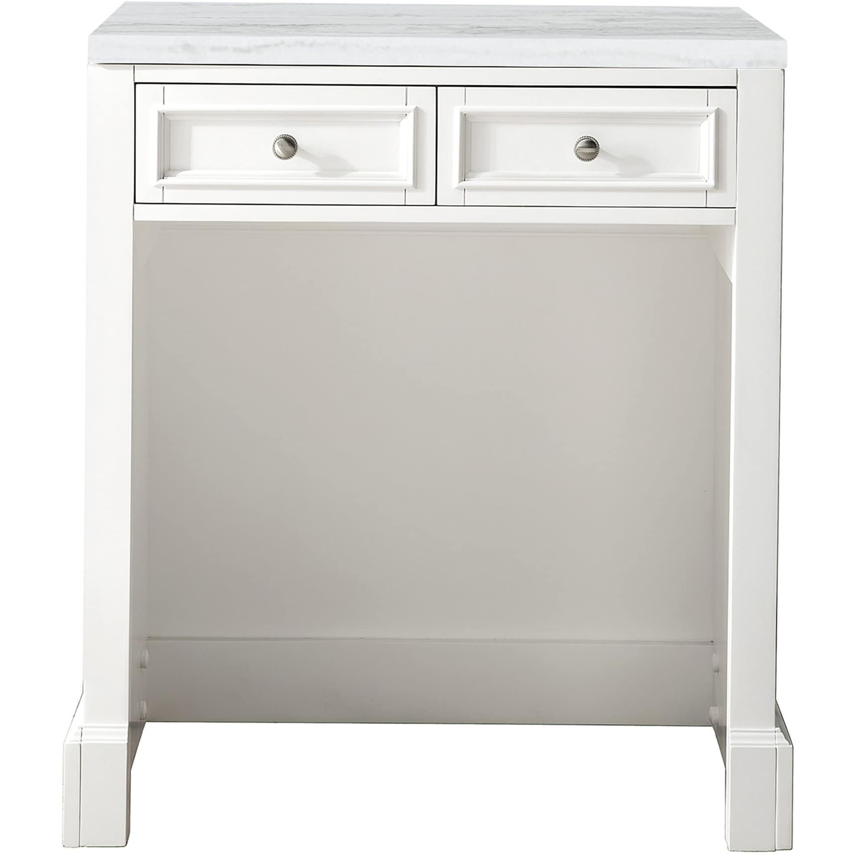 James Martin Vanities De Soto 30 Makeup Vanity Set With Arctic Fall
