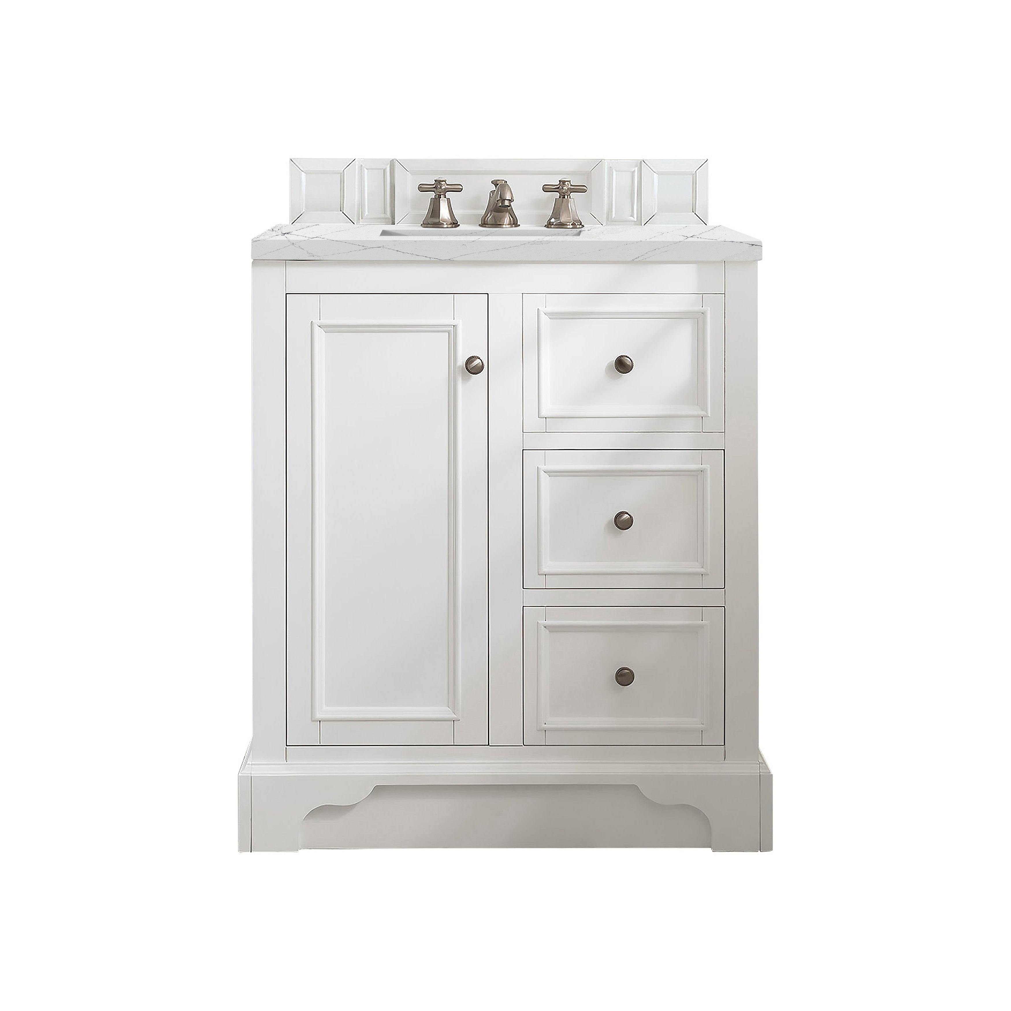 De Soto 30 Single Vanity Bright White