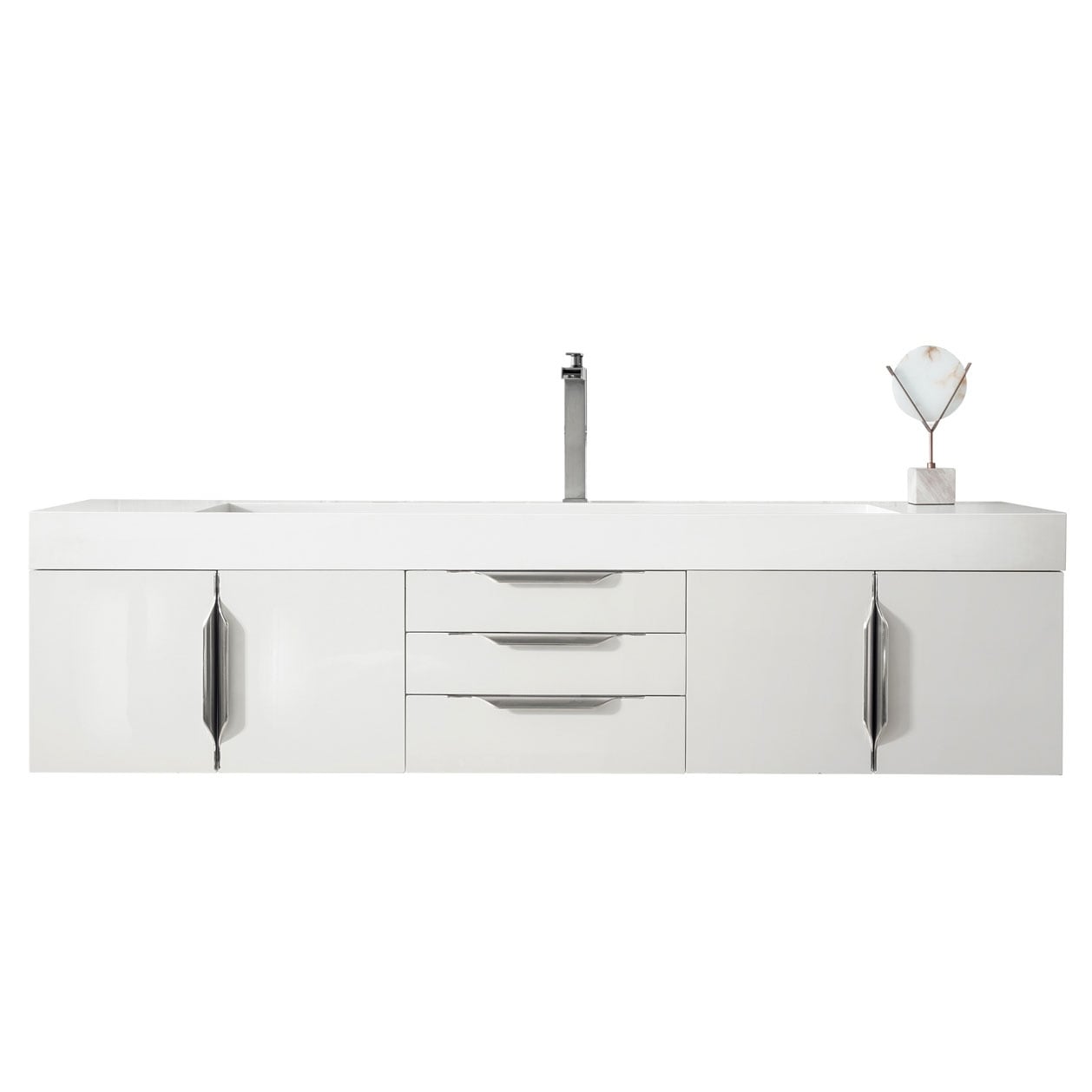 Mercer Island 72 Single Vanity Glossy White