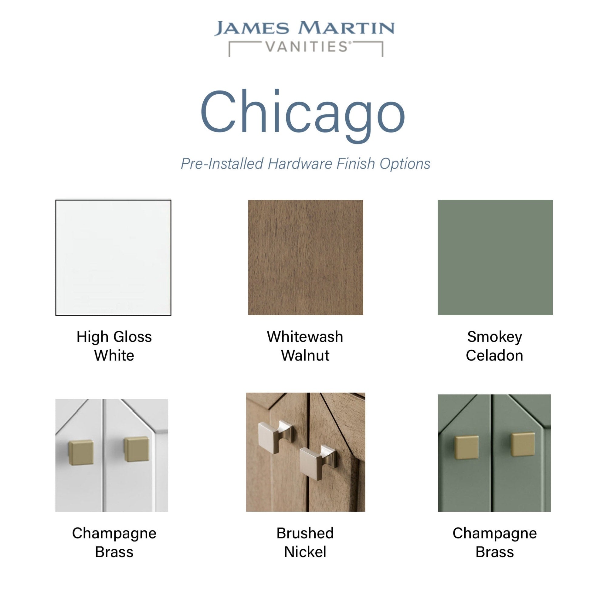 James Martin Vanities P305V72Lgkn Chicago Knobs And Legs Set For V72