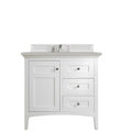 Palisades 36 Single Vanity Bright White