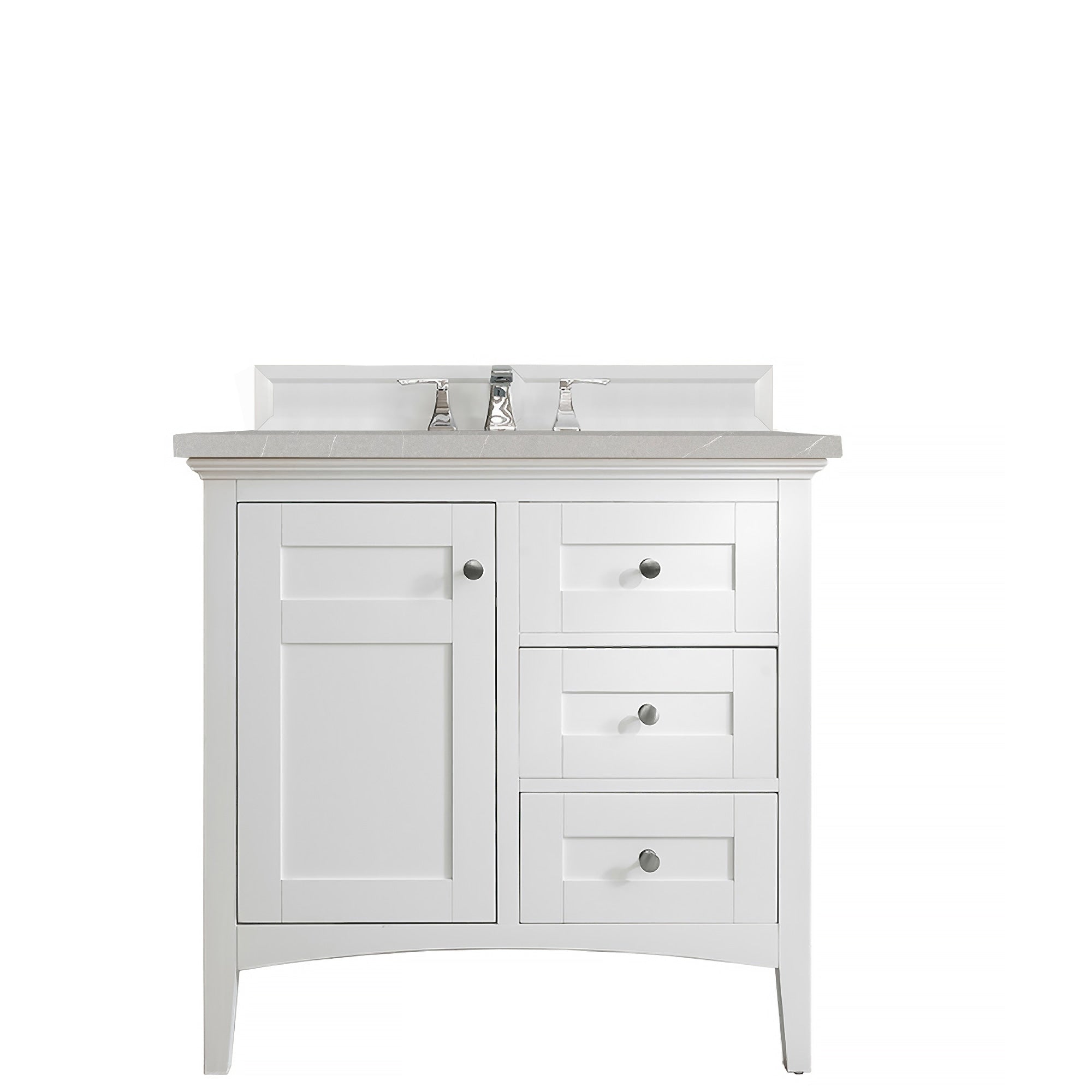 Palisades 36 Single Vanity Bright White