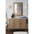 Portland 48 Single Vanity White Washed Walnut