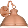 Jameson 1 Light Outdoor Wall Mount In Aged Copper