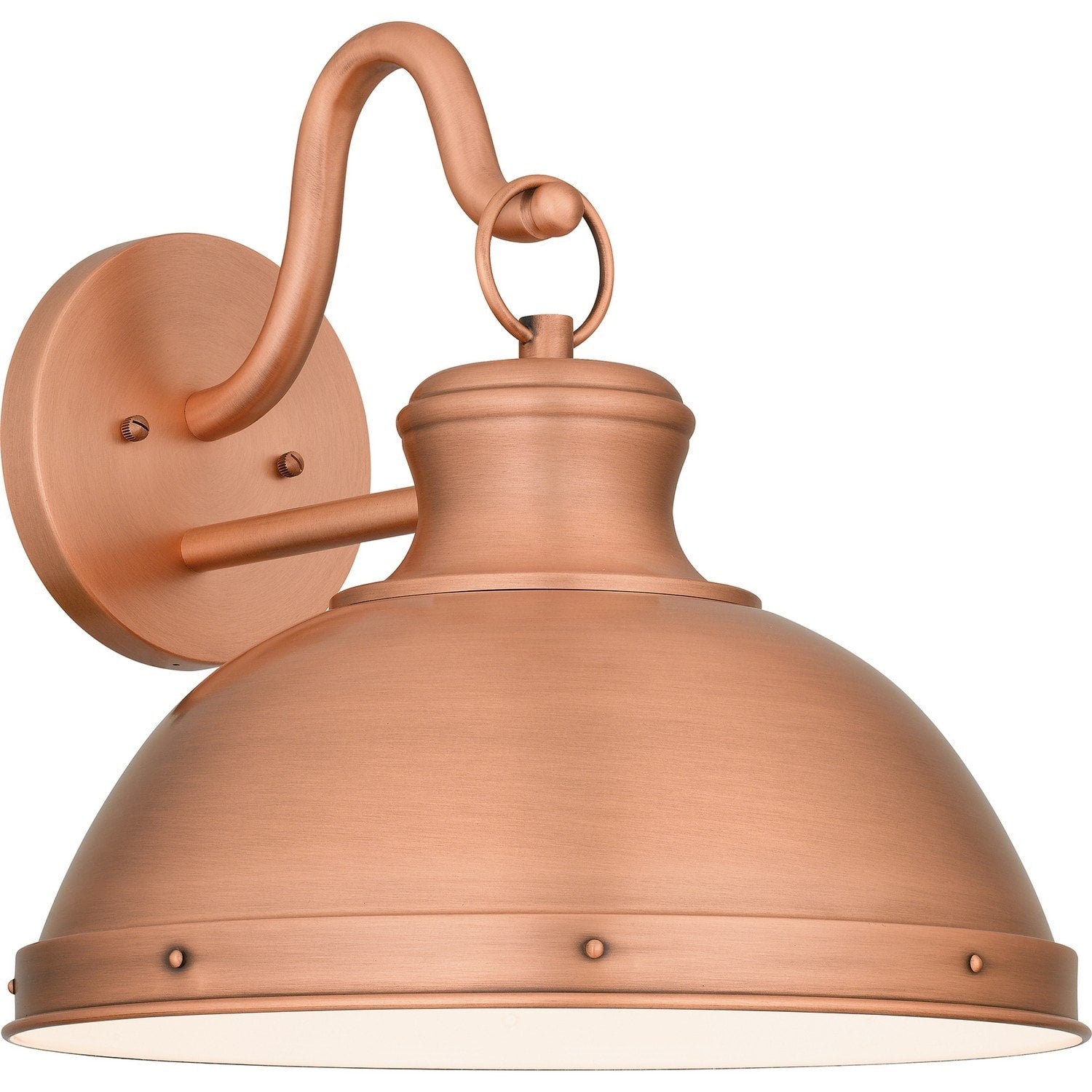 Jameson 1 Light Outdoor Wall Mount In Aged Copper
