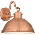 Jameson 1 Light Outdoor Wall Mount In Aged Copper