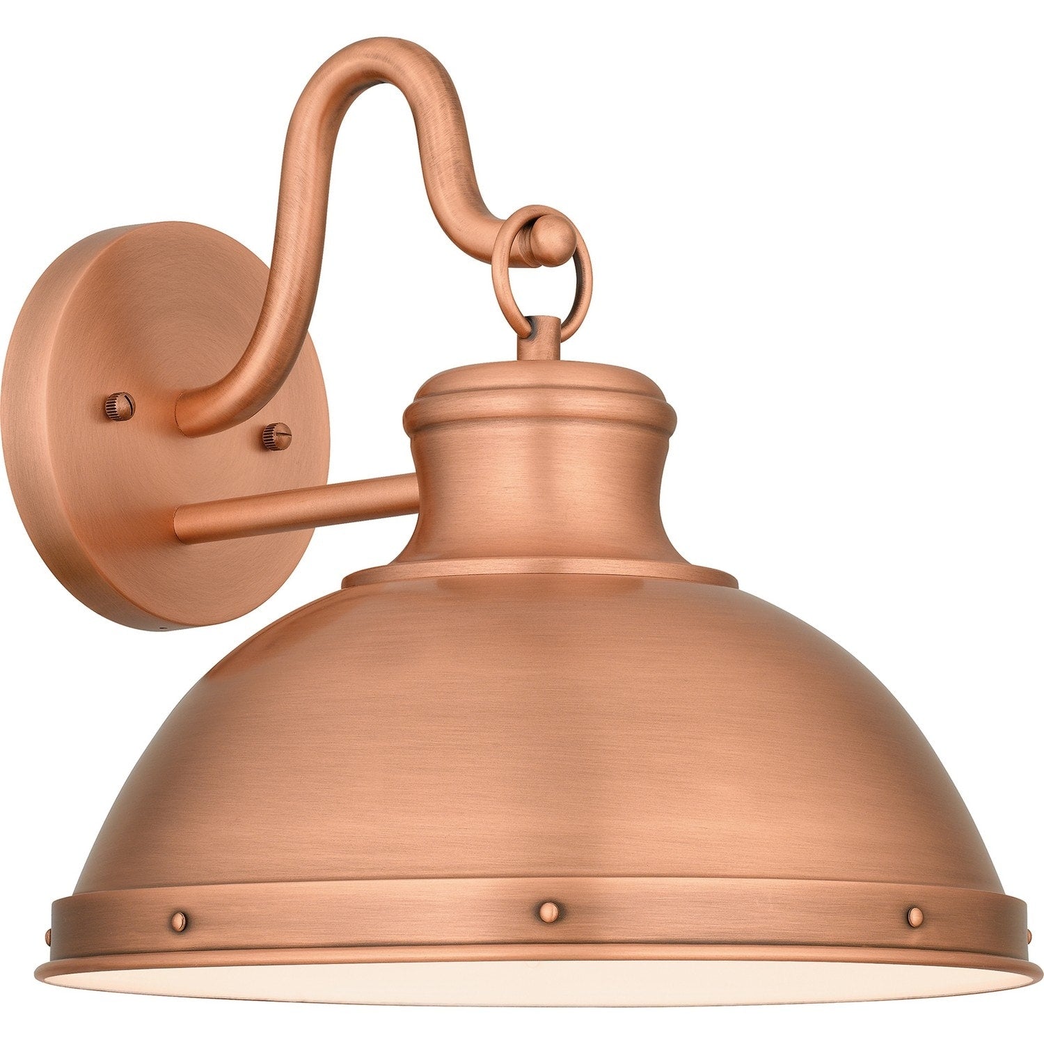 Jameson 1 Light Outdoor Wall Mount In Aged Copper