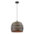 Jamsen 1 Light Pendant In Black Bamboo