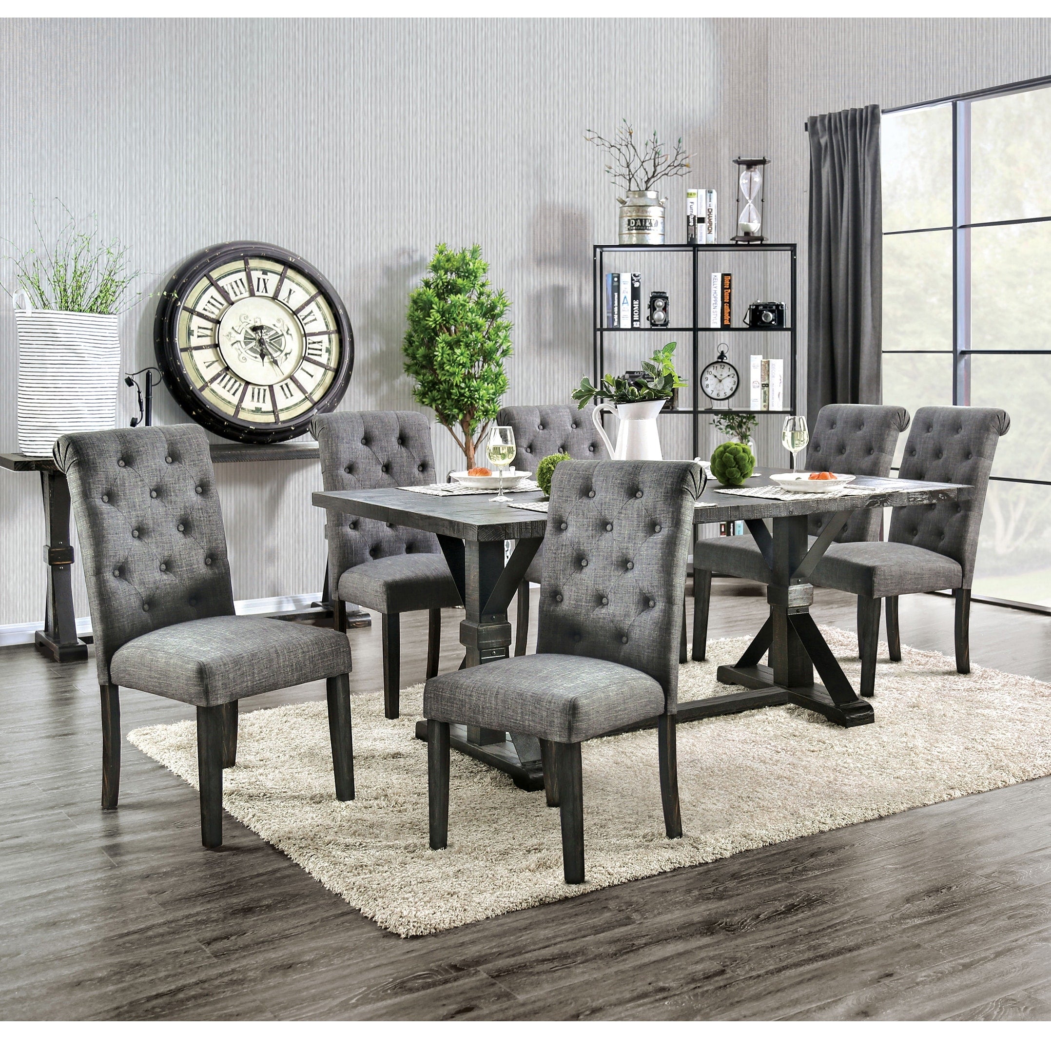 Janela Rustic 7 Piece Dining Set By Foa