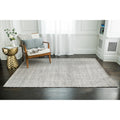 Jani Cali Grey Cotton Jute Handwoven Rug 5 X 7