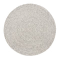 Jani Como Ivory Upcycled Fiber And Cotton Round Rug 6 Round 6
