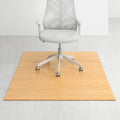 Eco Bamboo Deluxe Rectangular Natural Chair Mat 72 X 48