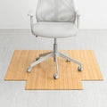 Eco Bamboo Standard Natural Chair Mat With Lip 44 X 52