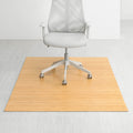 Eco Bamboo Standard Rectangular Natural Chair Mat 72 X 48