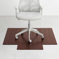 Jani Deluxe Eco Dark Cherry Bamboo 44 X 52 Inch Chair Mat With Lip