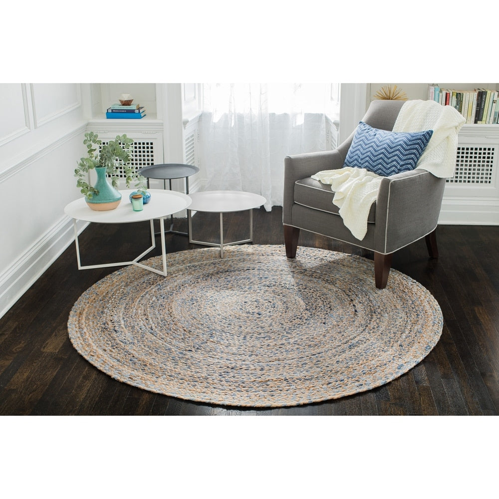 Jani Keira Denim And Jute Hand Loomed Rug 8
