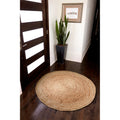 Jani Tara Braided Natural Jute Rug 4 Round