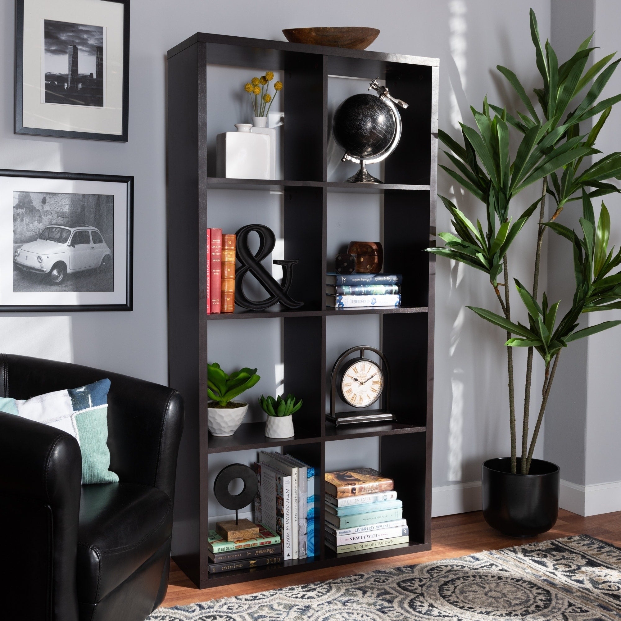 Janne Modern And Contemporary 8 Cube Multipurpose Storage Shelf