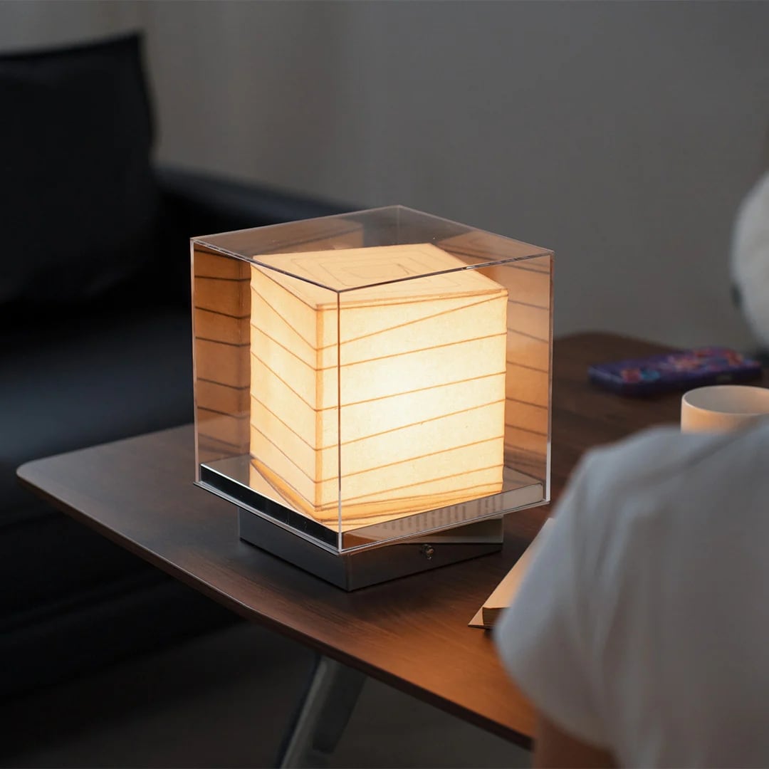 Japanese Wabi Sabi Cotton Paper Table Lamp