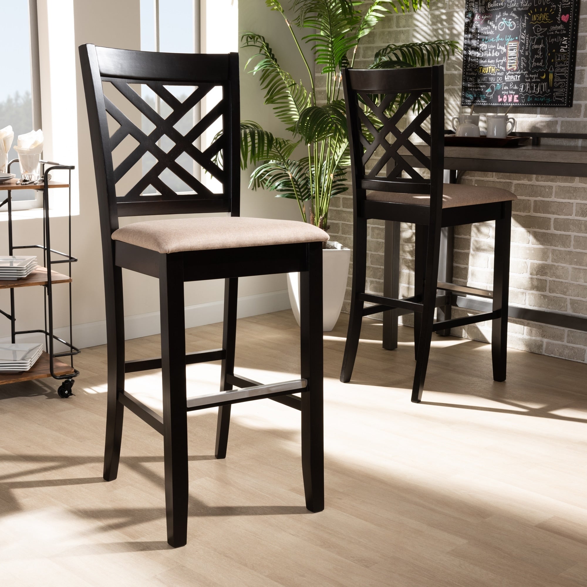 Jason Modern And Contemporary 2 Piece Bar Stool Set