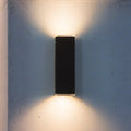Jasper 14 Inch 2 Light Textured Black Led Exterior Wall Sconce