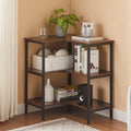 Javlergo L Shaped 3 Tier Corner Storage Cabinet Freestanding Storage Unit With Metal Frame For Small Spaces Living Room
