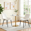 Javlergo Set Of 2 Dutch Velvet Upholstered Dining Chair Armless Accent Chair With Back Dining Chairs For Kitchen Living Room