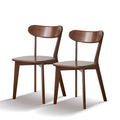 Javlergo Set Of 2 Solid Oak Wood Dining Chairs Fas Grade North American Timber Wooden Chairs For Kitchen Living Room