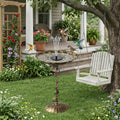 Javlergo Solar Bird Bath Fountain With Monocrystalline Solar Panel Pump Outdoor Solar Water Fountain For Garden Patio