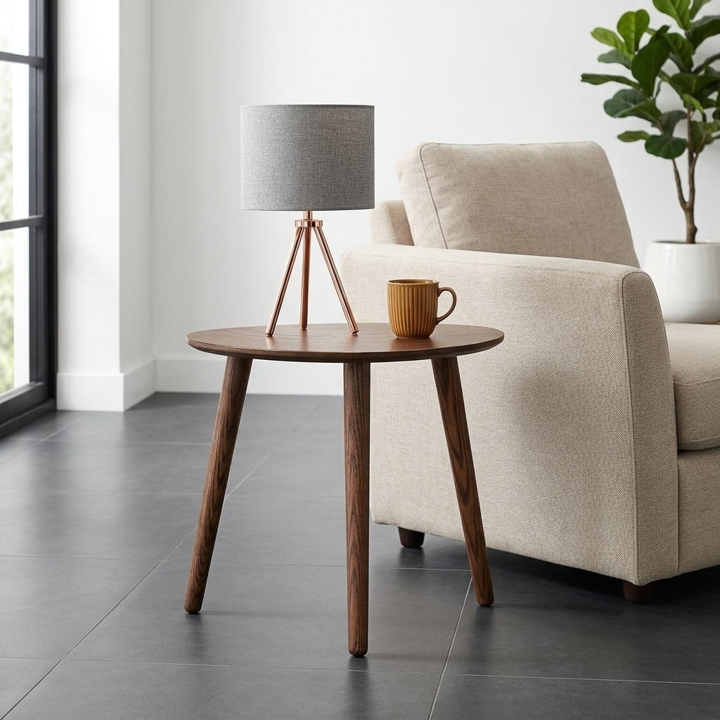 Javlergo 100 Solid Oak Coffee Table Pebble Shaped Low Table With Staggered Levels Natural Wood 2 Sizes For Small Spaces