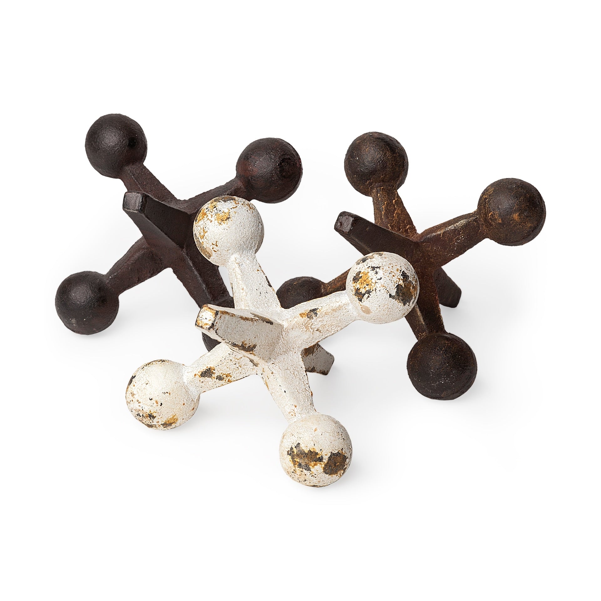 Mercana Jax Brown Metal Accent Piece Pack Of 3