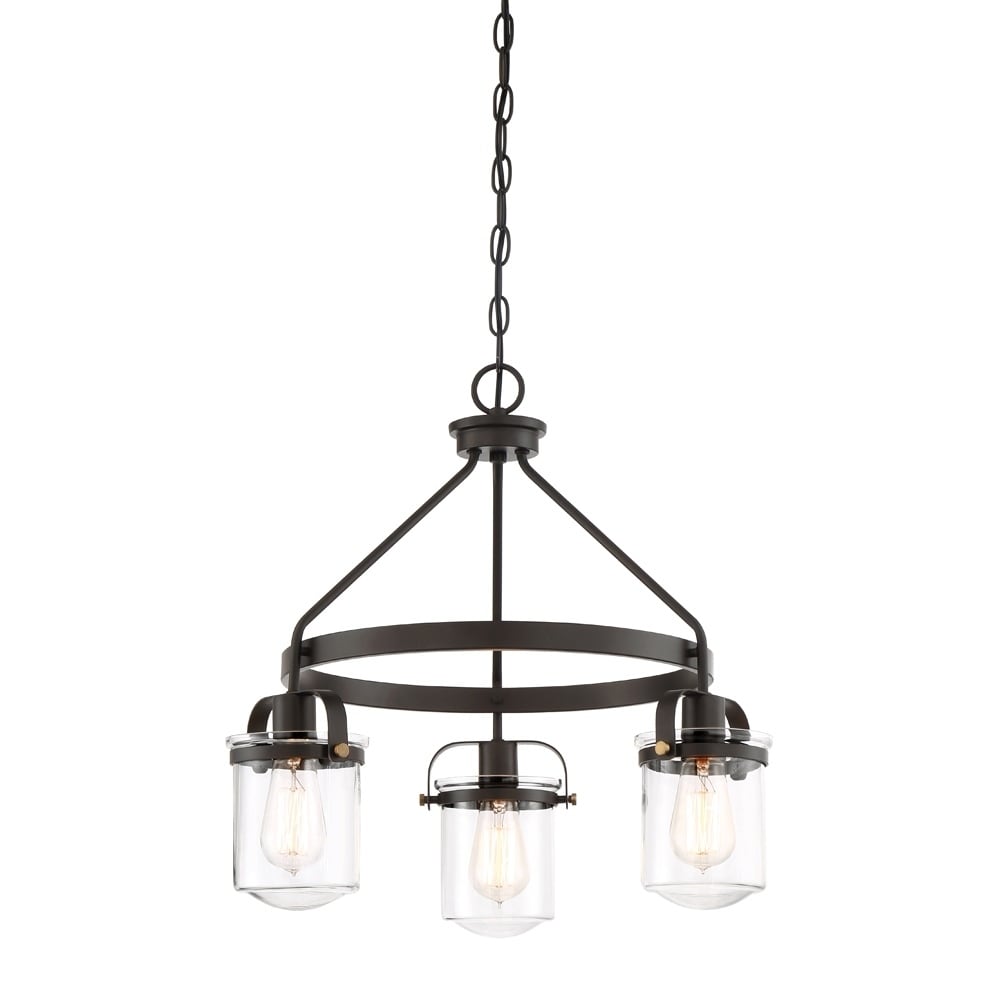 Jaxon 3 Light Chandelier Oil Rubbed