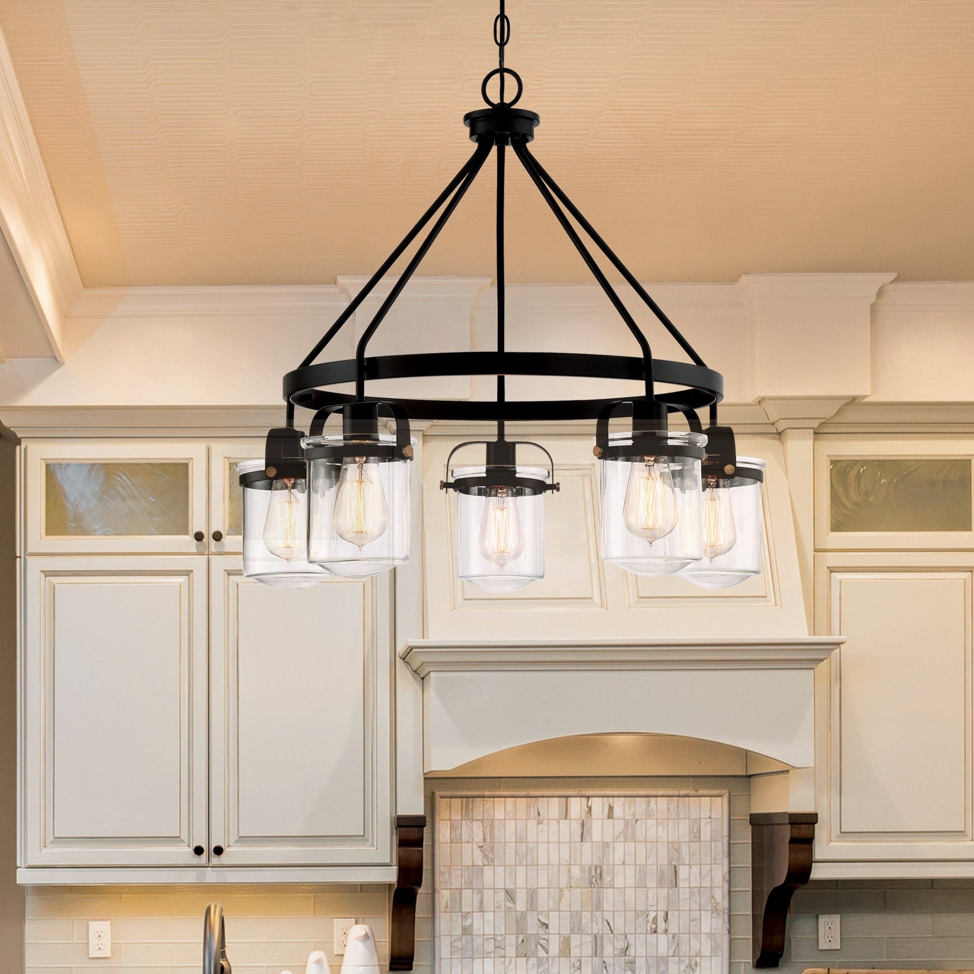 Jaxon 5 Light Chandelier Oil Rubbed