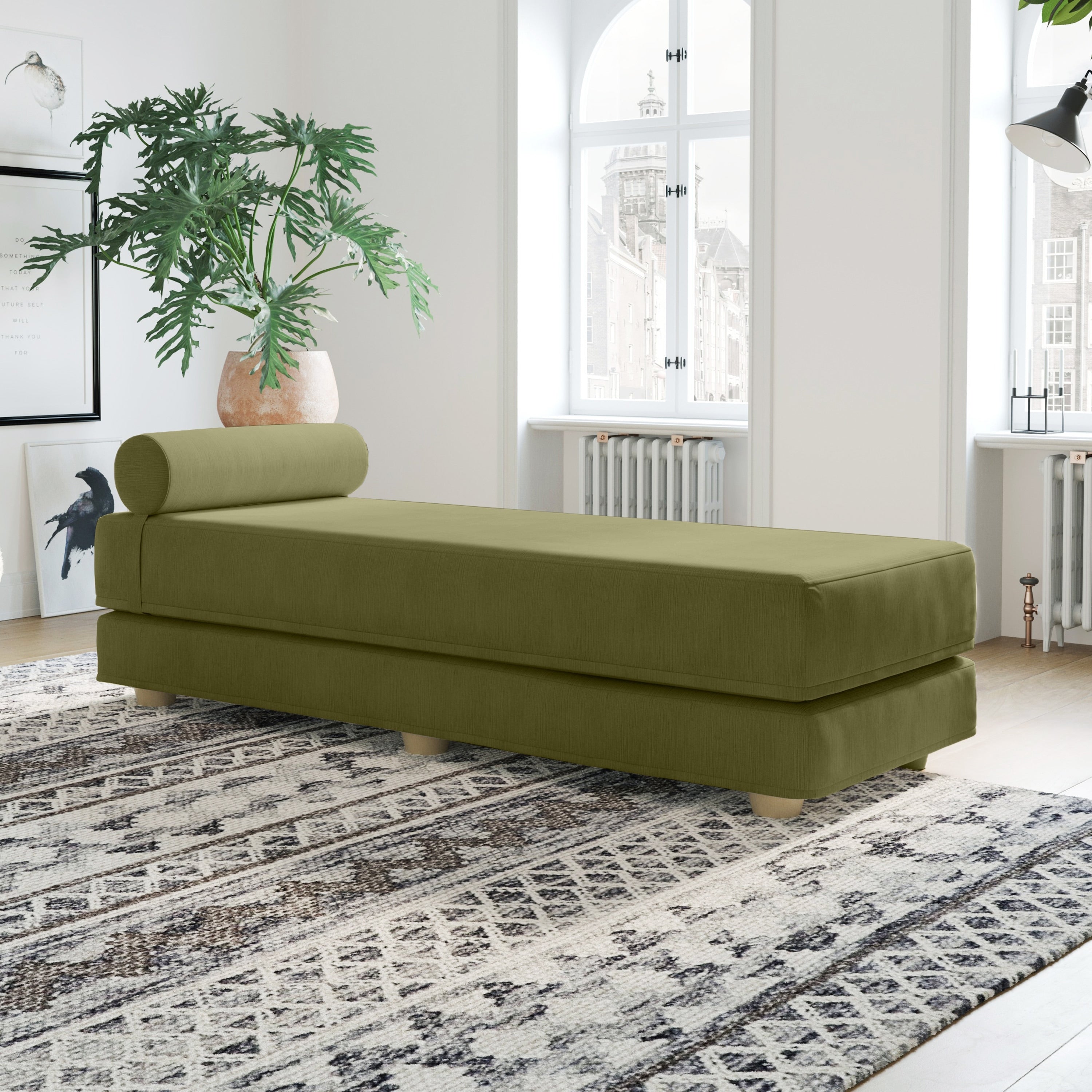 Jaxx Artemis Daybed Queen Size Convertible Sleeper
