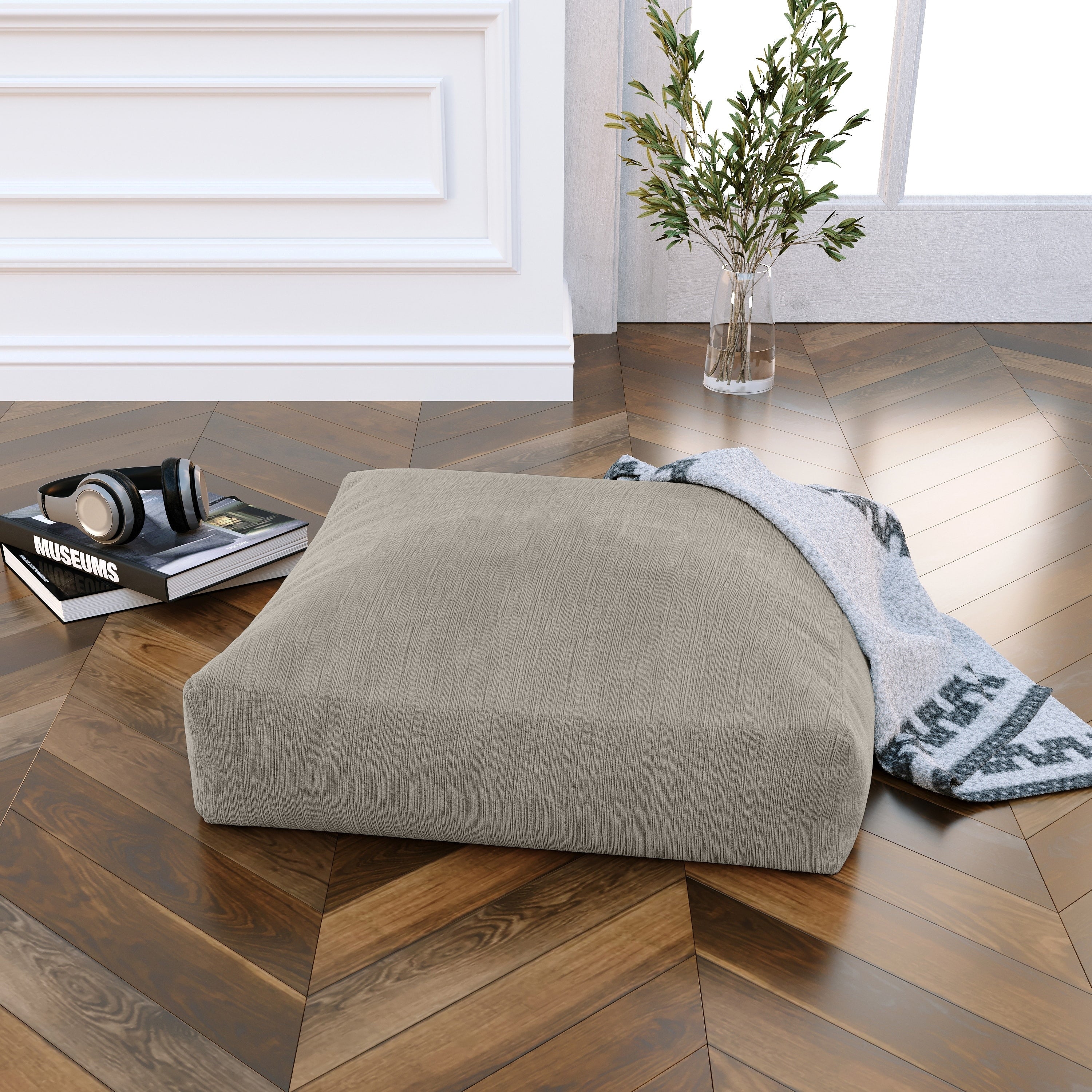 Jaxx Brio Large D Cor Floor Pillow Meditation And Yoga Cushion Plush Microvelvet