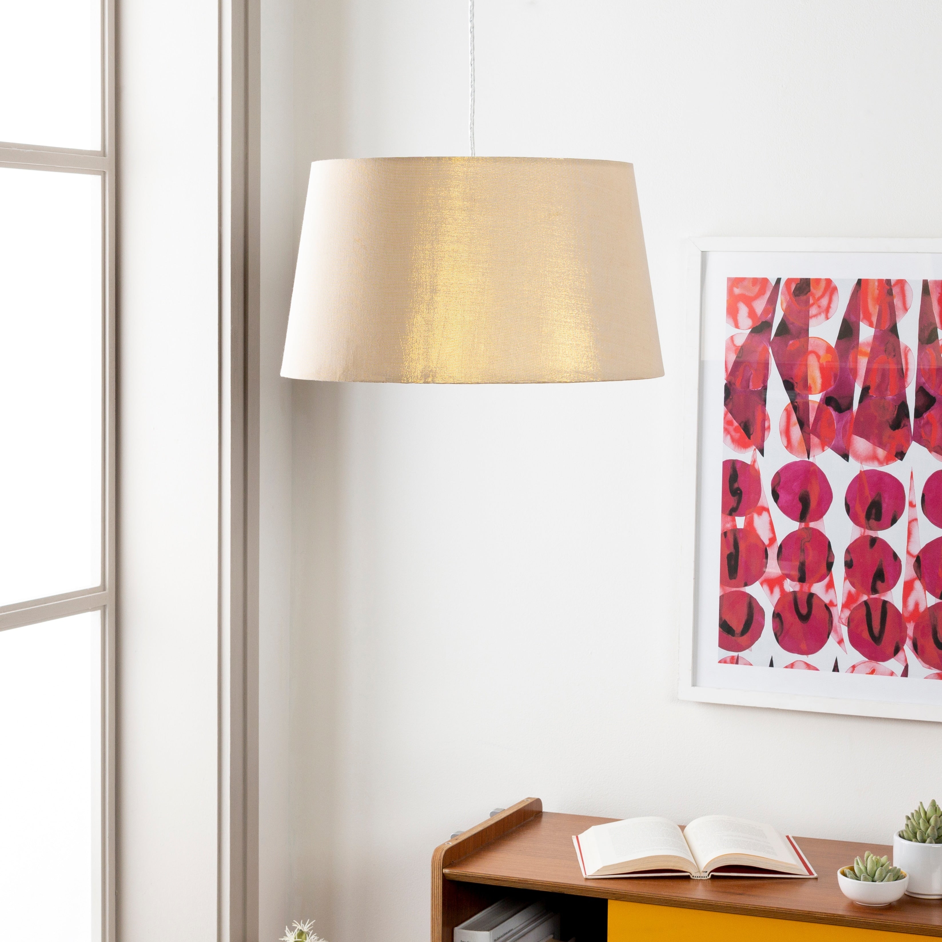 Jayne Golden Shade 1 Light Hanging Pendant
