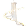 Jayzee 28 Inch White 20 Light Edison Chandelier With Light Bulb