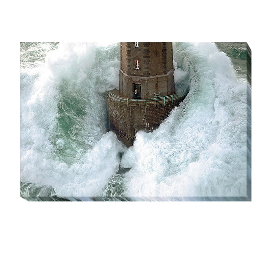 Jean Guichard Phares Dans La Tempete Canvas Giclee Art Multi