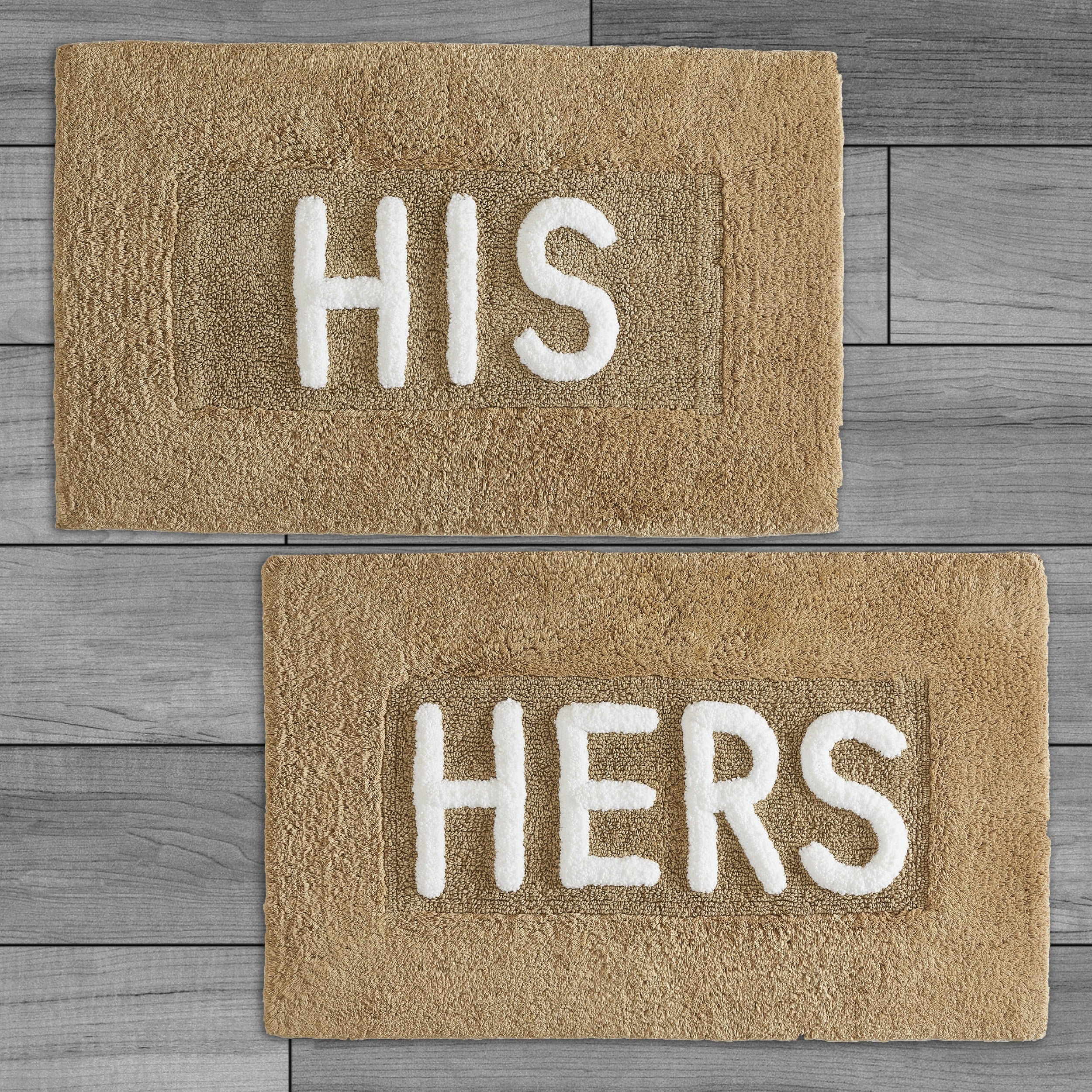 Jean Pierre His Hers Cotton 2 Piece Bath Rug Set