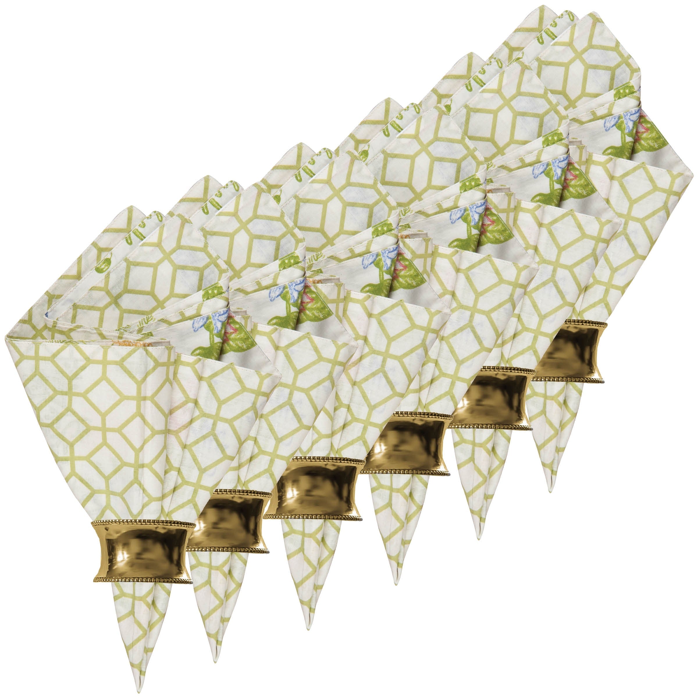Jeanette Cotton Reversible Napkin Set Of 6